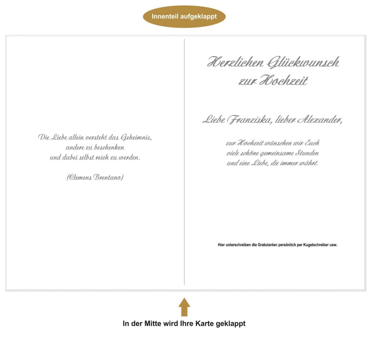 A4 XXL Hochzeitskarte BRAUTPAAR mit Umschlag - edle Glückwunschkarte A4 XXL Hochzeitskarte BRAUTPAAR mit Umschlag - edle Glückwunschkarte