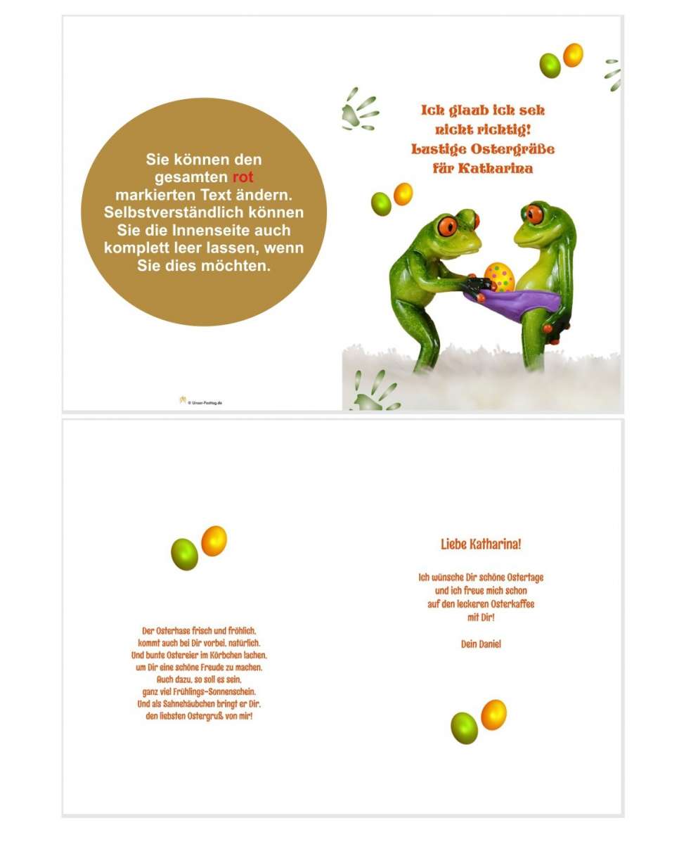Twizler Lustige Osterkarte – Schildkröte Auf Skateboard, Frohe Ostern, Mit Umschlag