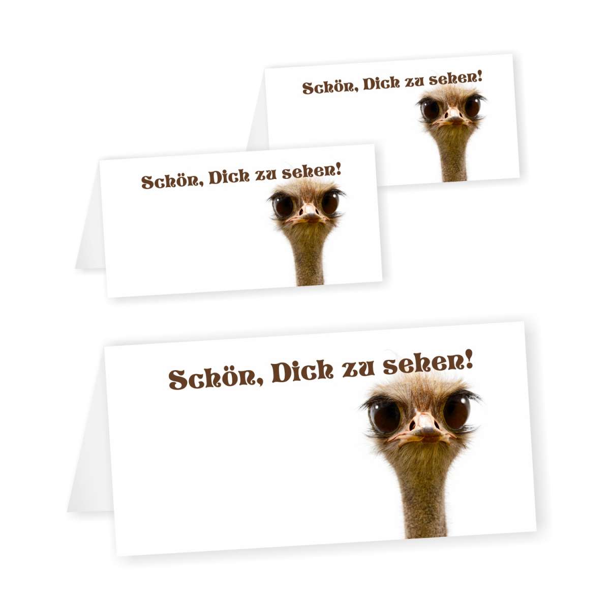 Tischkarten mit Motiv Lustiger Strauß UnserFesttag