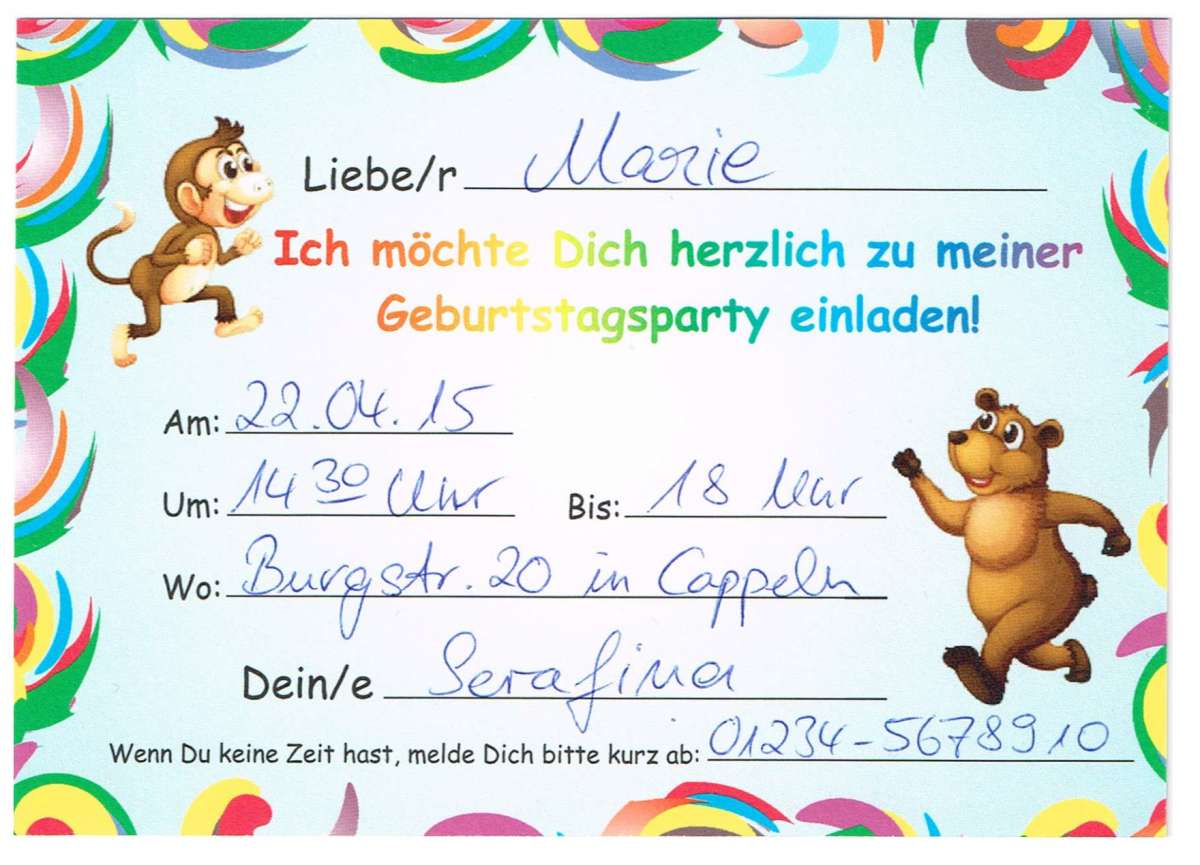 Lustige und witzige Geburtstagseinladungen UnserFesttag