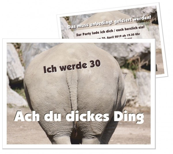 Lustige Geburtstagseinladung Zum Dreissigsten