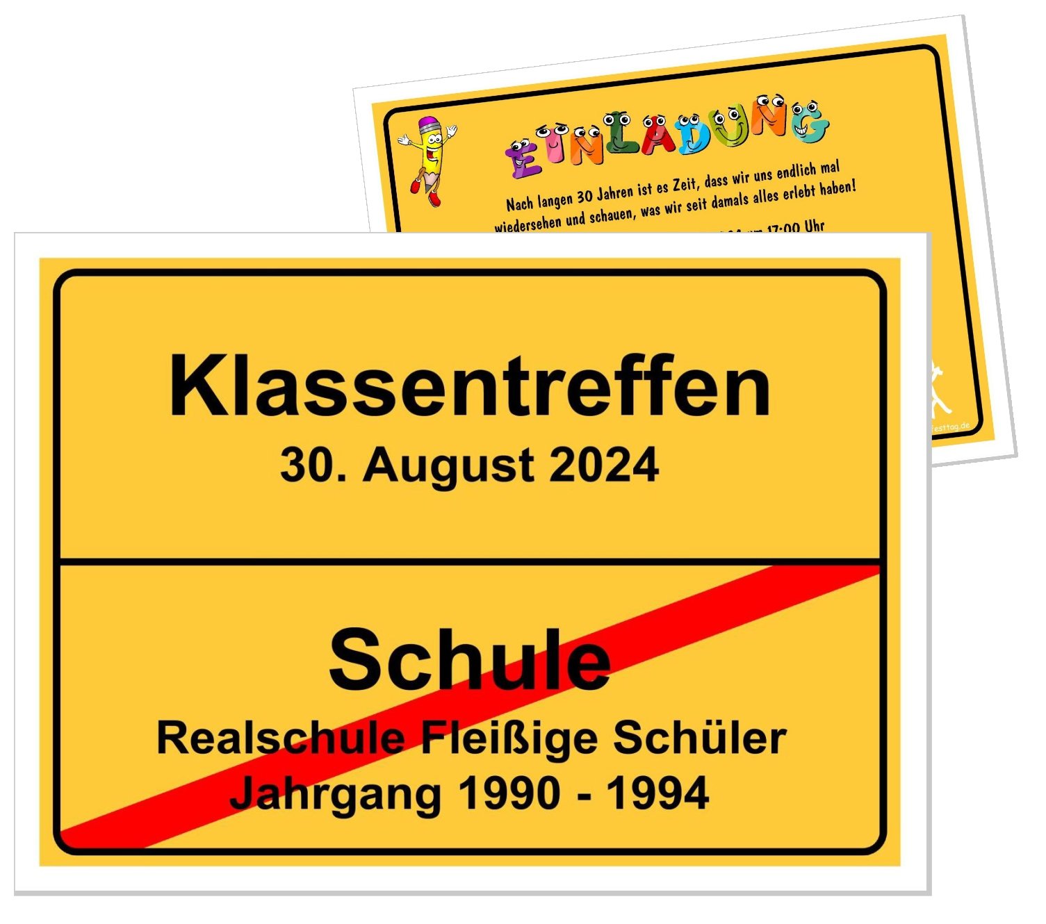 Cards Stationery Einladungskarten Als Ortsschild Geburtstag Einladung 18 30 40 50 60 25 35 45 Home Furniture Diy Micromedia Ba