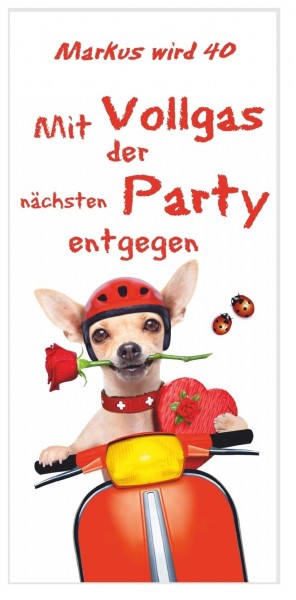 Einladungskarten Geburtstag Vollgas Party