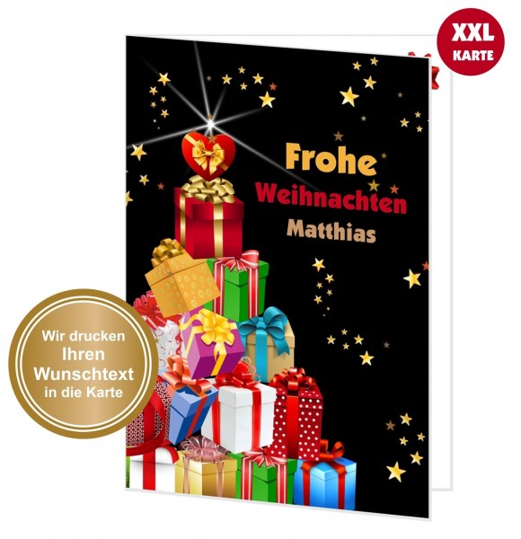 Xxl Weihnachtskarte Geschenke Weihnachtsbaum