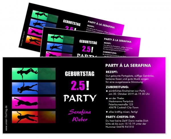 Einladungskarte Clubparty Für Frauen