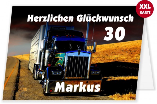 Glückwunschkarte Für Lkw Fahrer Lkw On Tour